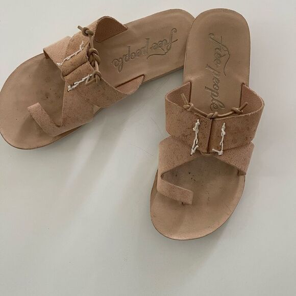 Free People Shoes - Women Free People Beige Sandal